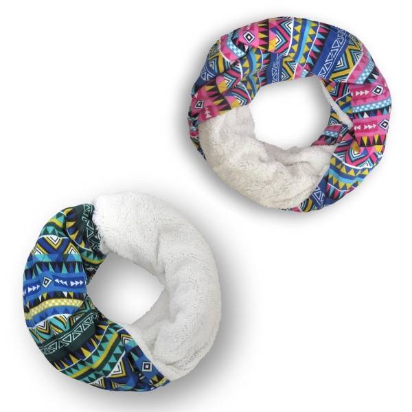 Sonia Originelli Loop "Retro" Schal Kuschelfell Polyester Winter Verkauf