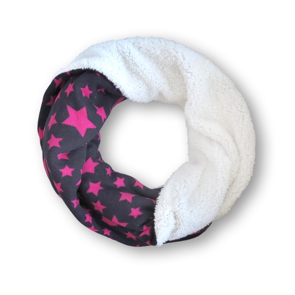Sonia Originelli Loop "Stern" Schal Kuschelfell Polyester Winter