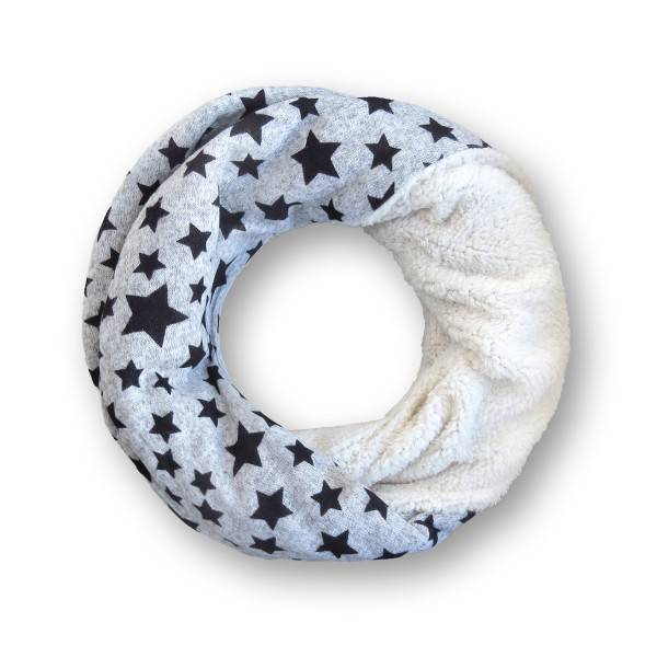 Sonia Originelli Loop "Stern" Schal Kuschelfell Polyester Winter Günstig kaufen