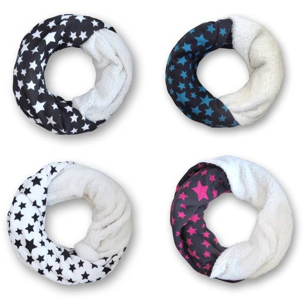 Sonia Originelli Loop "Stern" Schal Kuschelfell Polyester Winter Günstig kaufen