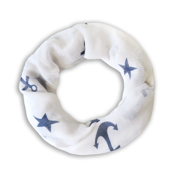 Sonia Originelli Loop Schal "Anker Sterne" Rundschal Sommer
