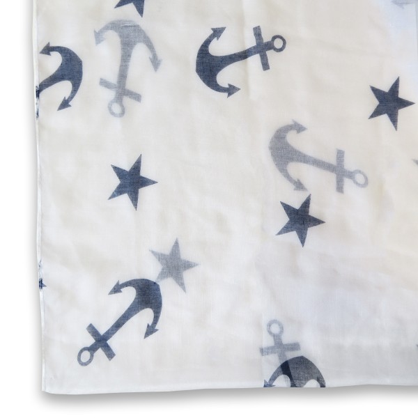 Sonia Originelli Loop Schal "Anker Sterne" Rundschal Sommer im Angebot