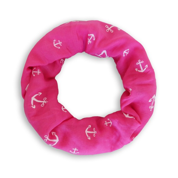 Sonia Originelli Loop Schal "Anker" Maritim Reliefdruck Sommer