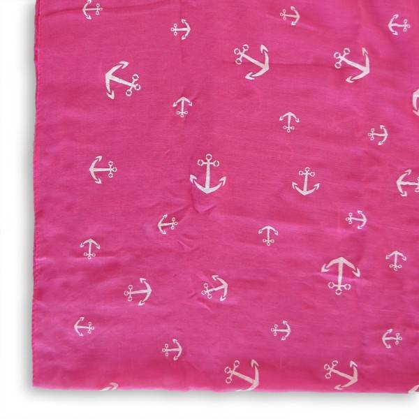 Sonia Originelli Loop Schal "Anker" Maritim Reliefdruck Sommer Schlussverkauf