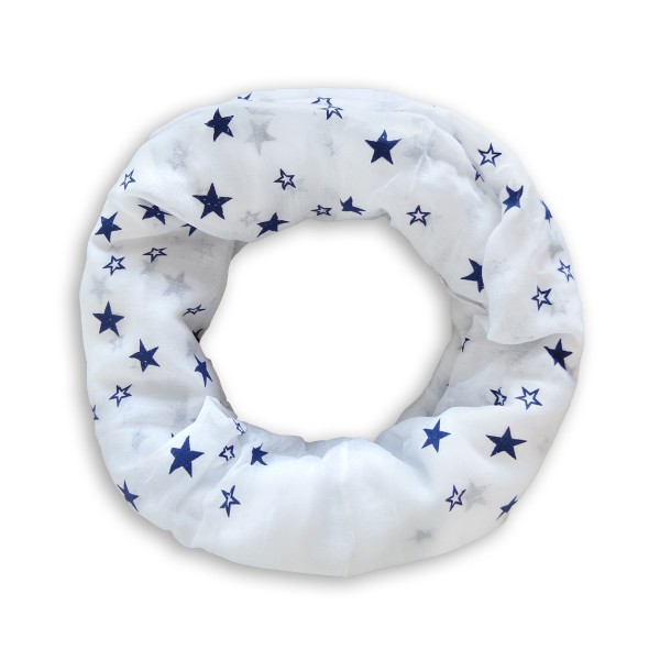 Sonia Originelli Loop Schal "Sterne" Reliefdruck Stars Sommer