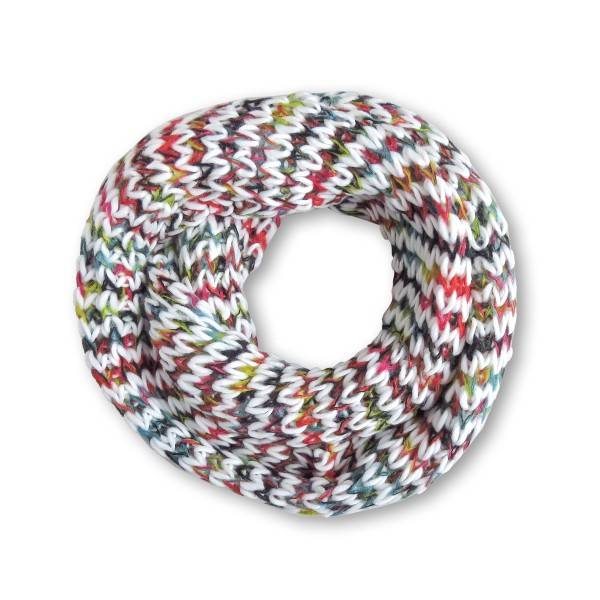 Sonia Originelli Loop Schal Regenbogen Strick kuschelig weich