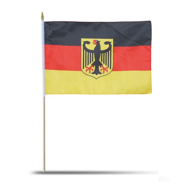 Sonia Originelli 10er Set Fahne Flagge Winkfahne "Deutschland Adler" Germany Eagle Handfahne EM WM im Angebot