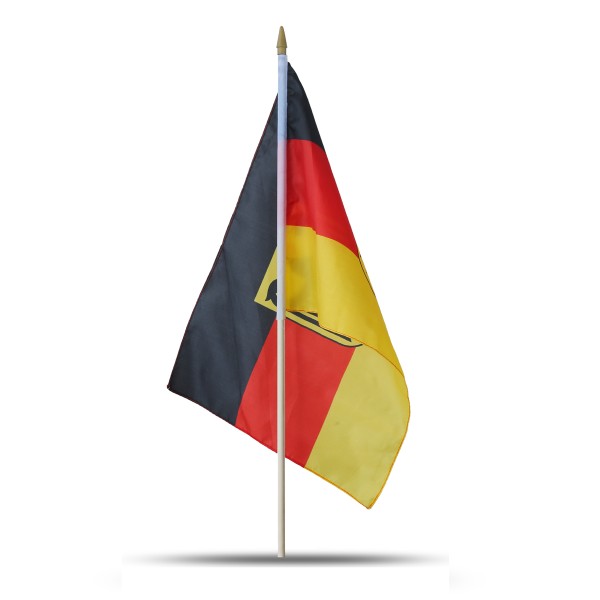 Sonia Originelli 10er Set Fahne Flagge Winkfahne "Deutschland Adler" Germany Eagle Handfahne EM WM im Angebot
