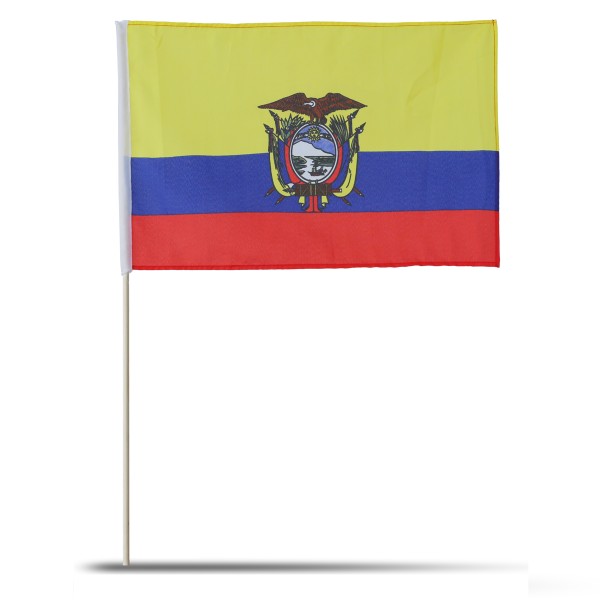 Sonia Originelli 10er Set Fahne Flagge Winkfahne "Ecuador" Handfahne EM WM Günstiger Verkauf