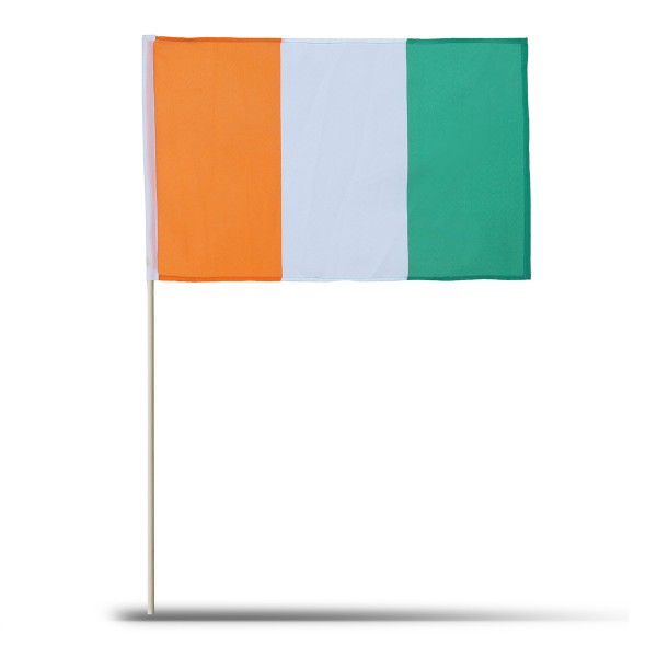Sonia Originelli 10er Set Fahne Flagge Winkfahne "Elfenbeinküste" Ivory Coast Handfahne EM WM Fabrikverkauf