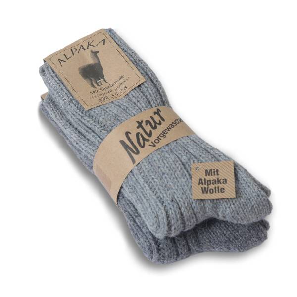 Sonia Originelli 2 Paar Alpakasocke "Dick" Winter Warm Schaf Wolle