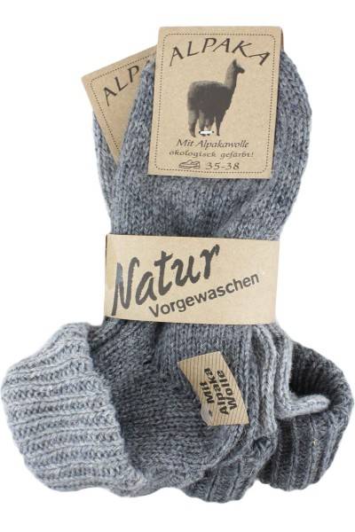 Sonia Originelli 2 Paar Alpakasocke "Medium" Umschlag Warm Schaf Wolle im Angebot
