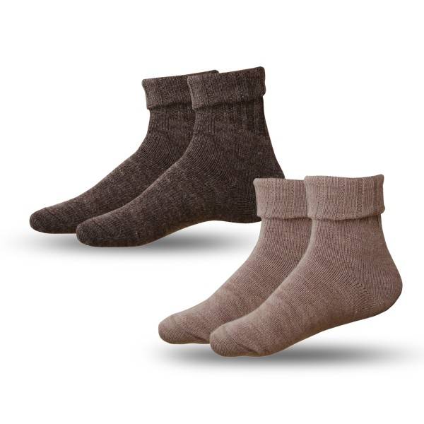Sonia Originelli 2 Paar Alpakasocken "Dünn" Umschlag Alpakawolle Unisex Winter Auslauf