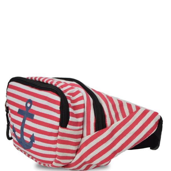 Sonia Originelli Bauchtasche "Anker" maritim gestreift Gürteltasche Freizeit Fabrikverkauf