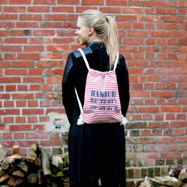 Sonia Originelli City-Turnbeutel "Fehmarn" Maritim Strand Beach Rucksack Hotsell