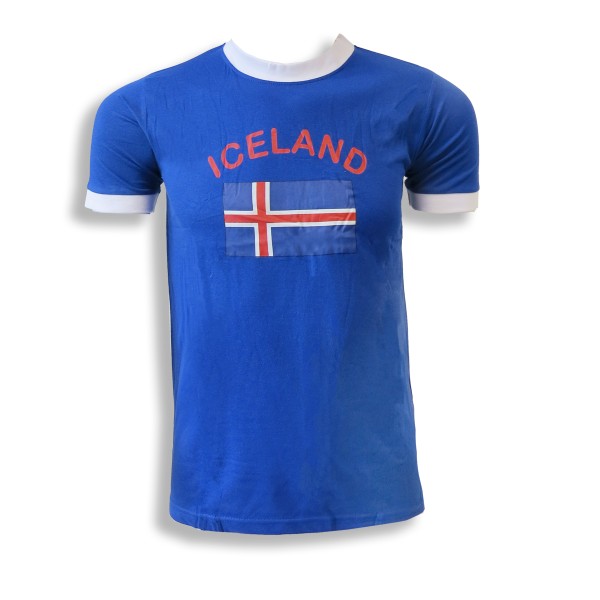Sonia Originelli Fan-Shirt "Island" Unisex Fußball WM EM Herren T-Shirt