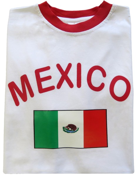 Sonia Originelli Fan-Shirt "Mexico" Unisex Fußball WM EM Herren T-Shirt im Angebot