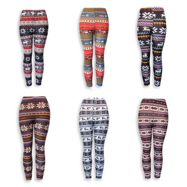 Sonia Originelli Leggins gemustert bunte Motive onesize Damen im Angebot