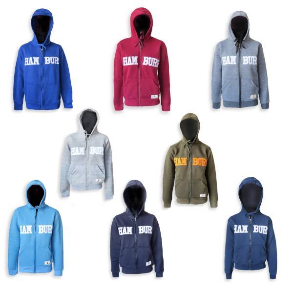 Sonia Originelli Sweatjacke "Hamburg" Herren unifarben Jacke Hoodie bestickt Online