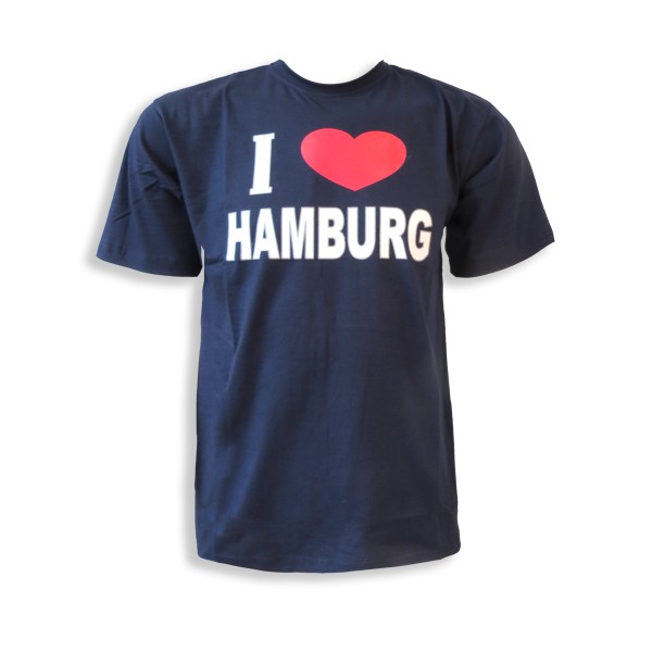 Sonia Originelli T-Shirt "I Love Hamburg" Klassisch Baumwolle