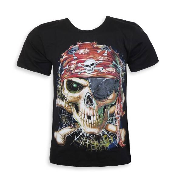 Sonia Originelli T-Shirt Totenkopf Monster doppelseitig bedruckt