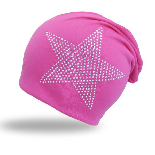 Sonia Originelli Beanie Mütze "Prisma Stern" Strasssteine Mütze