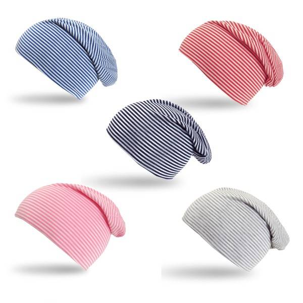 Sonia Originelli Beanie Mütze "Streifen UNI" Maritim Gestreift Jersey Angebote