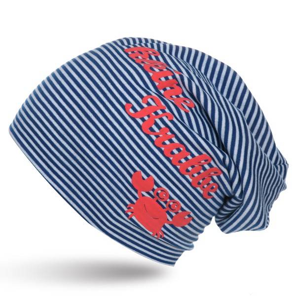 Sonia Originelli Beanie Mütze Kind "Kleine Krabbe" Maritim Streifen