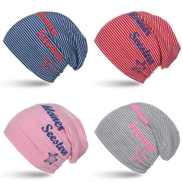 Sonia Originelli Beanie Mütze Kind "Kleiner Seestern" Maritim Streifen Blitzverkäufe