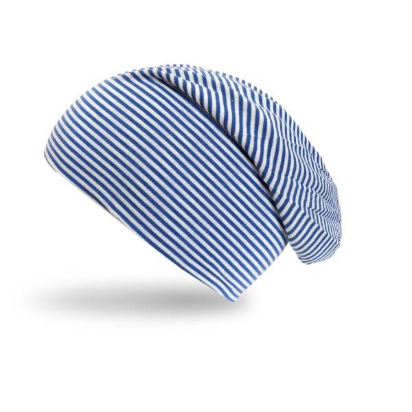 Sonia Originelli Beanie Mütze Kind "Streifen UNI" Maritim Jersey