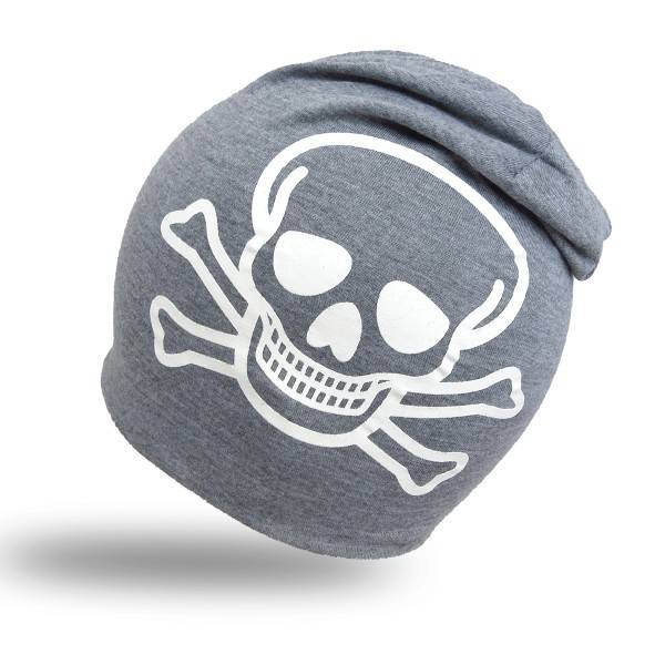 Sonia Originelli Beanie Mütze Kind "Totenkopf" Pirat Kindermütze