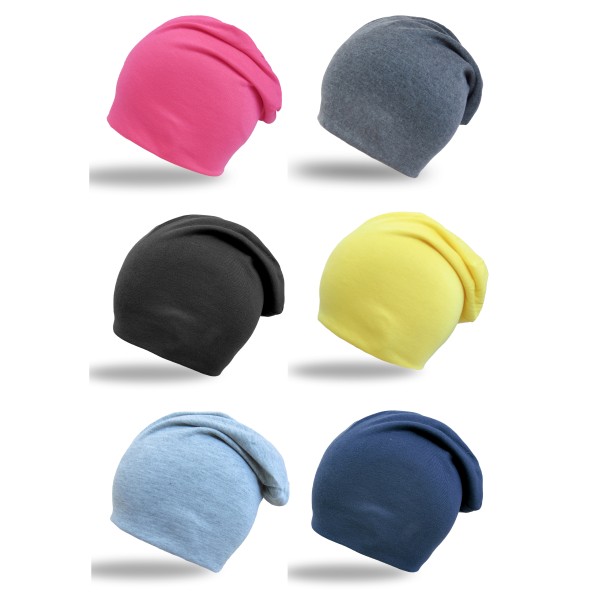 Sonia Originelli Beanie Mütze unifarben Jersey einfarbig leicht und angenehm zu tragen Angebote
