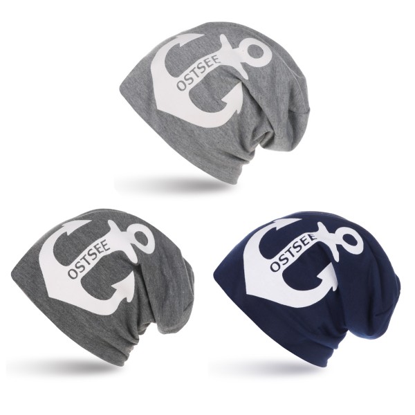 Sonia Originelli City-Beanie "Ostsee" Anker Mütze Maritim Outlet