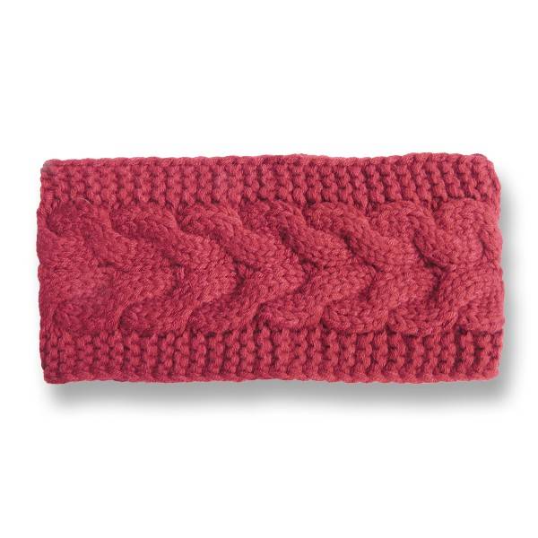 Sonia Originelli Damenstirnband gestrickt Zopfstrick klassisch chic Fabrikverkauf