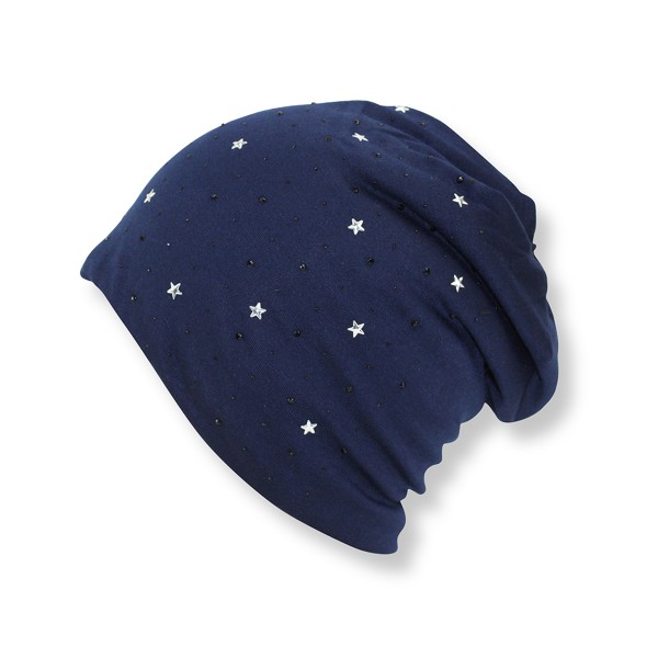 Sonia Originelli Winter Beanie Mütze "Strass Sternchen" Teddyfell Futter Fabrikverkauf