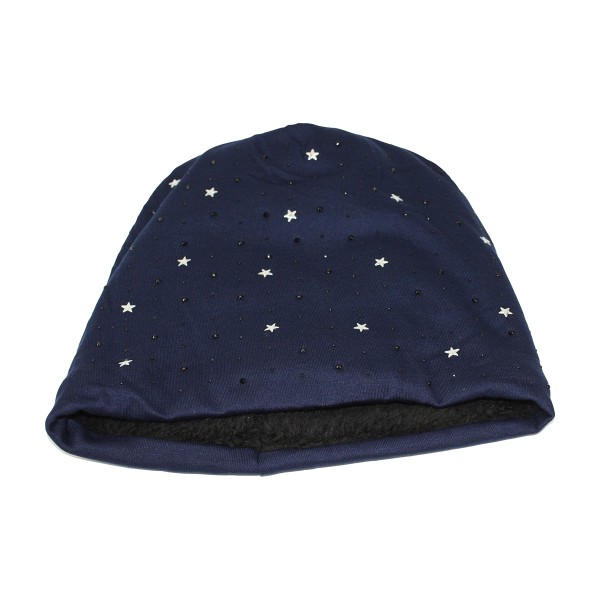 Sonia Originelli Winter Beanie Mütze "Strass Sternchen" Teddyfell Futter Fabrikverkauf