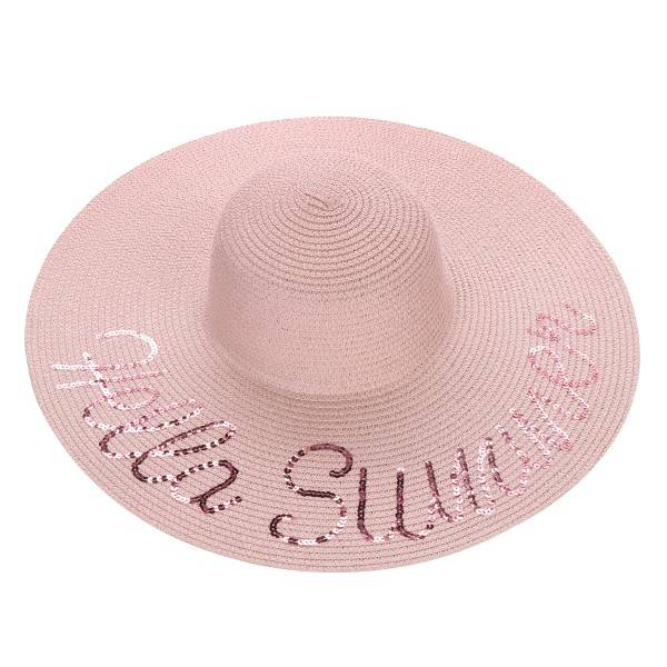 Sonia Originelli XXL Strohhut "Hello Summer Pailletten" Damen Sommerhut Strand Hotsell