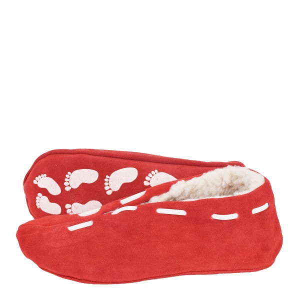 Sonia Originelli Kinder Wildlederhausschuh ABS Stopper Leder Kuschelfell Angebote