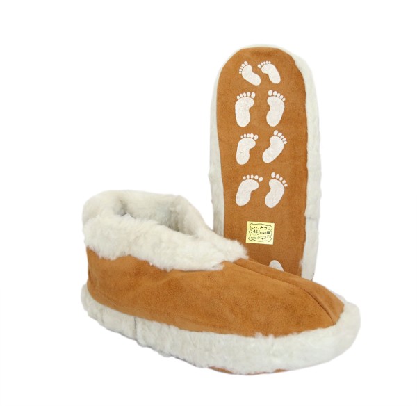 Sonia Originelli Wildlederhausschuh Wildleder Webpelzfutter Anti Rutsch Sohle Outlet