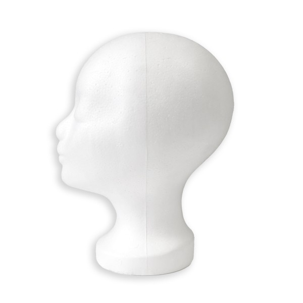 Sonia Originelli Modelkopf Classic Frau Styropor Weiß Mützenhalter Shopdisplay Fabrikverkauf