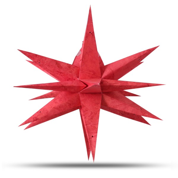 Sonia Originelli Weihnachtsstern 60cm 3D Papier-Stern Weihnachtsdeko Zeitlich begrenztes Angebot