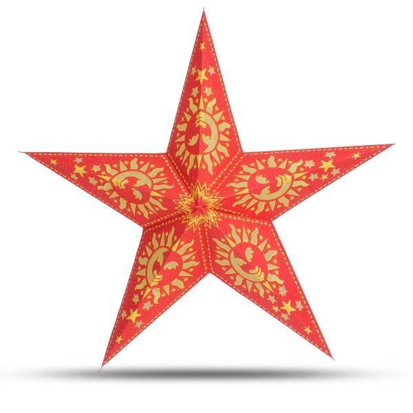 Sonia Originelli Weihnachtsstern 60cm Papier-Stern Weihnachtsdeko Räumungsverkauf
