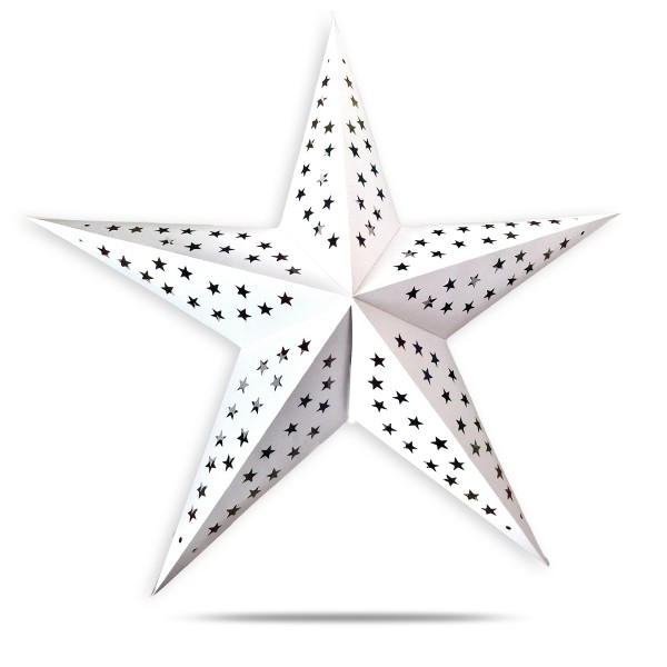Sonia Originelli Weihnachtsstern 60cm Papier-Stern Weihnachtsdeko Letzte 3 Tage
