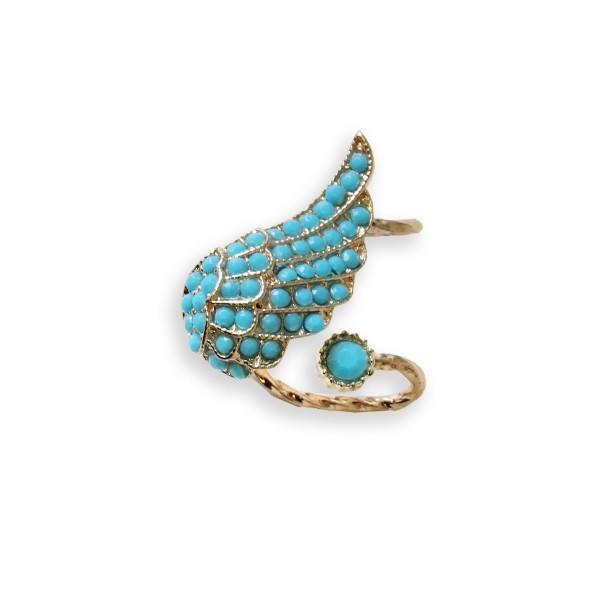 Sonia Originelli Ohrklips Ohrringe Ohrschmuck Türkis Modeschmuck Sonderangebot