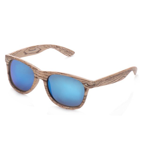 Sonia Originelli Sonnenbrille "Wooden Classic" Verspiegelt Brille Sommer Begrenztes Angebot