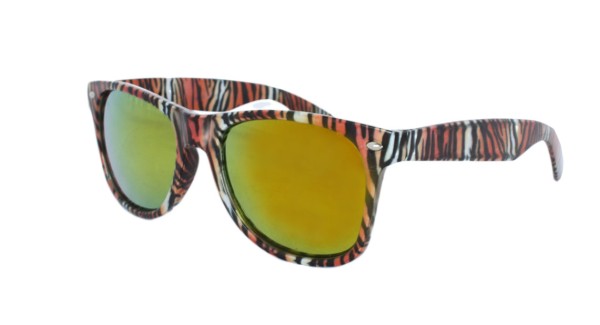 Sonia Originelli Sonnenbrille Leo Blume Verspiegelt Muster Party Fun Kostenlose Rückgabe