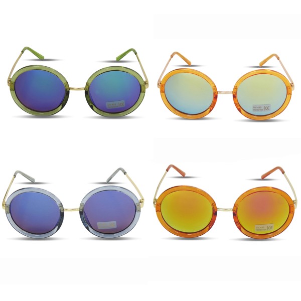 Sonia Originelli Sonnenbrille Verspiegelt Rund Damen Trend Sommer Bis zu 65% Rabatt