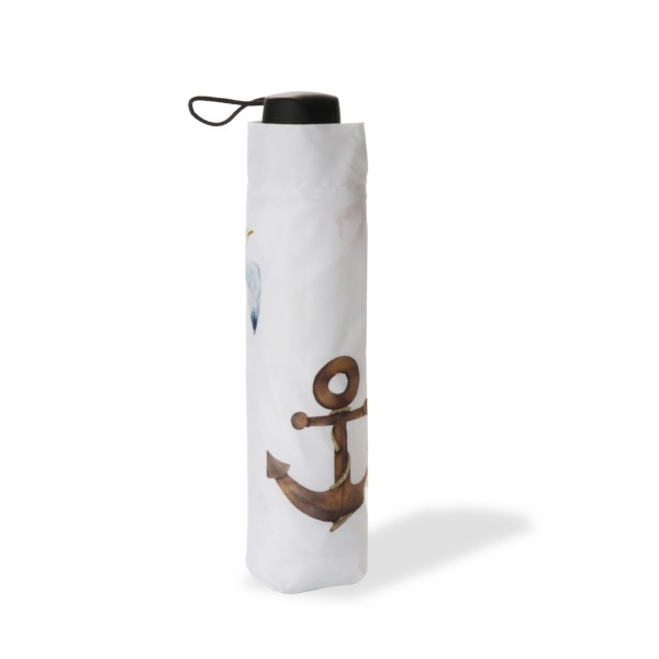 Sonia Originelli Taschenschirm "Nautic" maritime Aquarell Motive premium Regenschutz Anker Leuchtturm Discount Store für neue Produkte