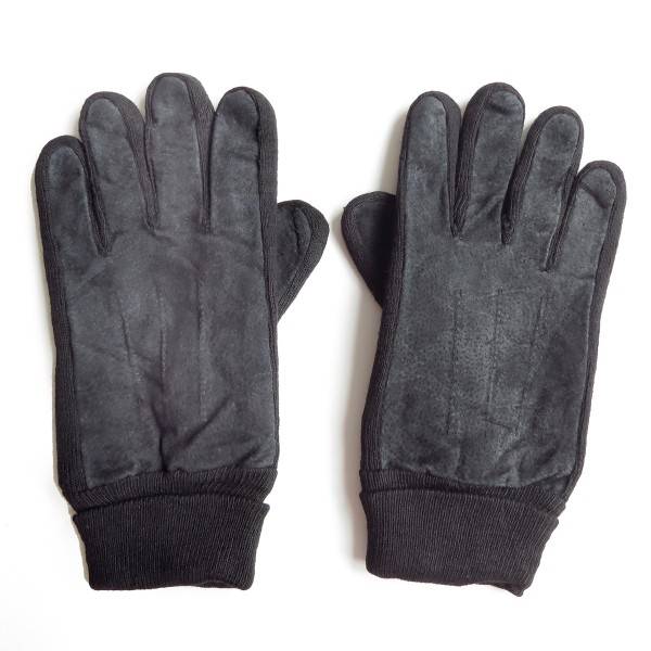 Sonia Originelli Lederhandschuhe mit Strickstulpe und Dehnung unisex gefüttert Kostenloser Versand international