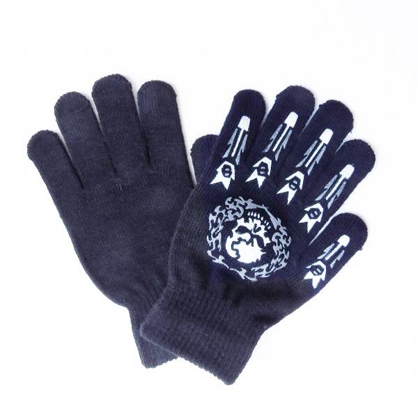 Sonia Originelli Sortiment 12 Paar Strickhandschuhe Halloween Druck Totenkopf Knochen Unisex Speichern exportieren
